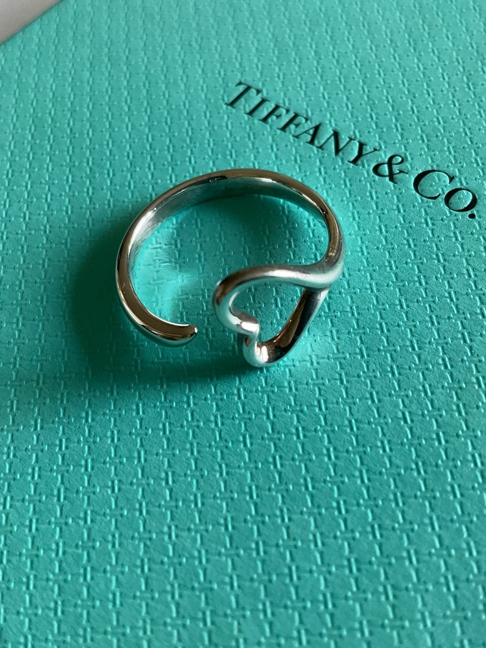 Tiffany & Co. Elsa Peretti Open Heart Ring - Silver